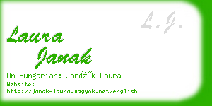 laura janak business card